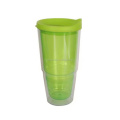 16oz Reusable large capacity  Plastic Water Cup with lid